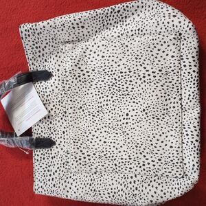 Bundle Thirty-One Black and White Speckled Tote And Black Wallet
